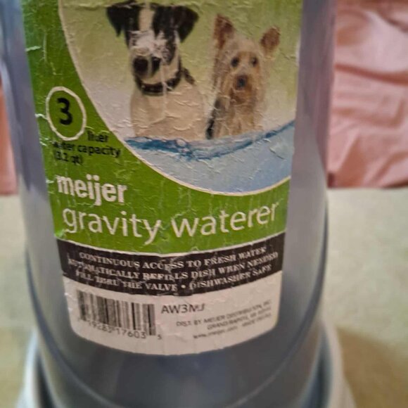 Dog Water Dish - Meijer Gravity Waterer - Picture 2 of 5
